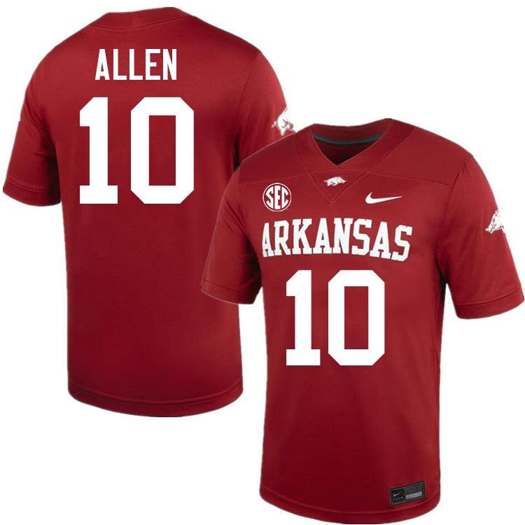 Brandon Allen Arkansas Jersey,Arkansas Razorbacks #10 Brandon Allen Jersey Youth College-Cardinal